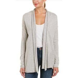 Velvet by Graham & Spencer Desiree Open Front Cardigan Gray Women's XS
